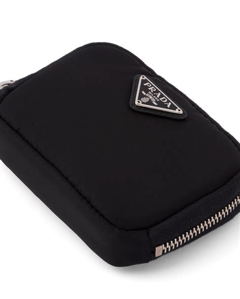 prada mini zip wallet|Prada nylon wallets.